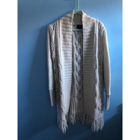 American Eagle Outfitters Sweaters - AE Open Fringe Sweater Coat American Eagle Outfitters Sweaters - AE Open Fringe Sweater Coat